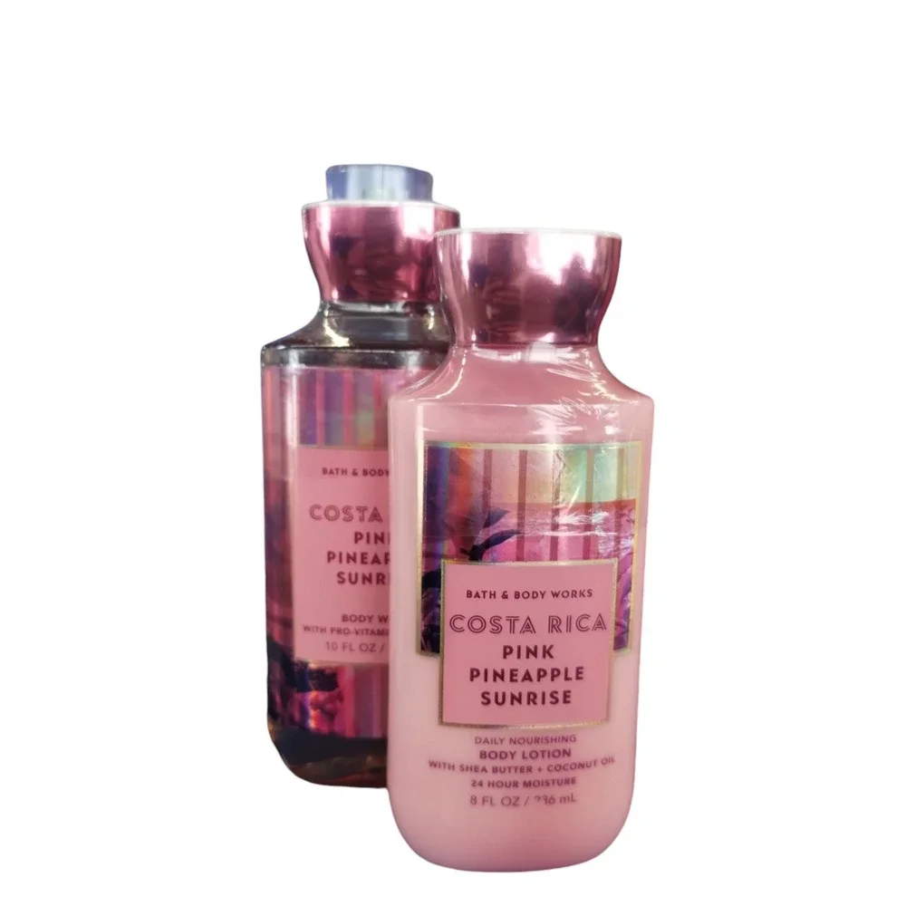 Bath and Body Works Discontinued‎ COSTA RICA Pink Pineapple Sunrise 2Pcs Bundle